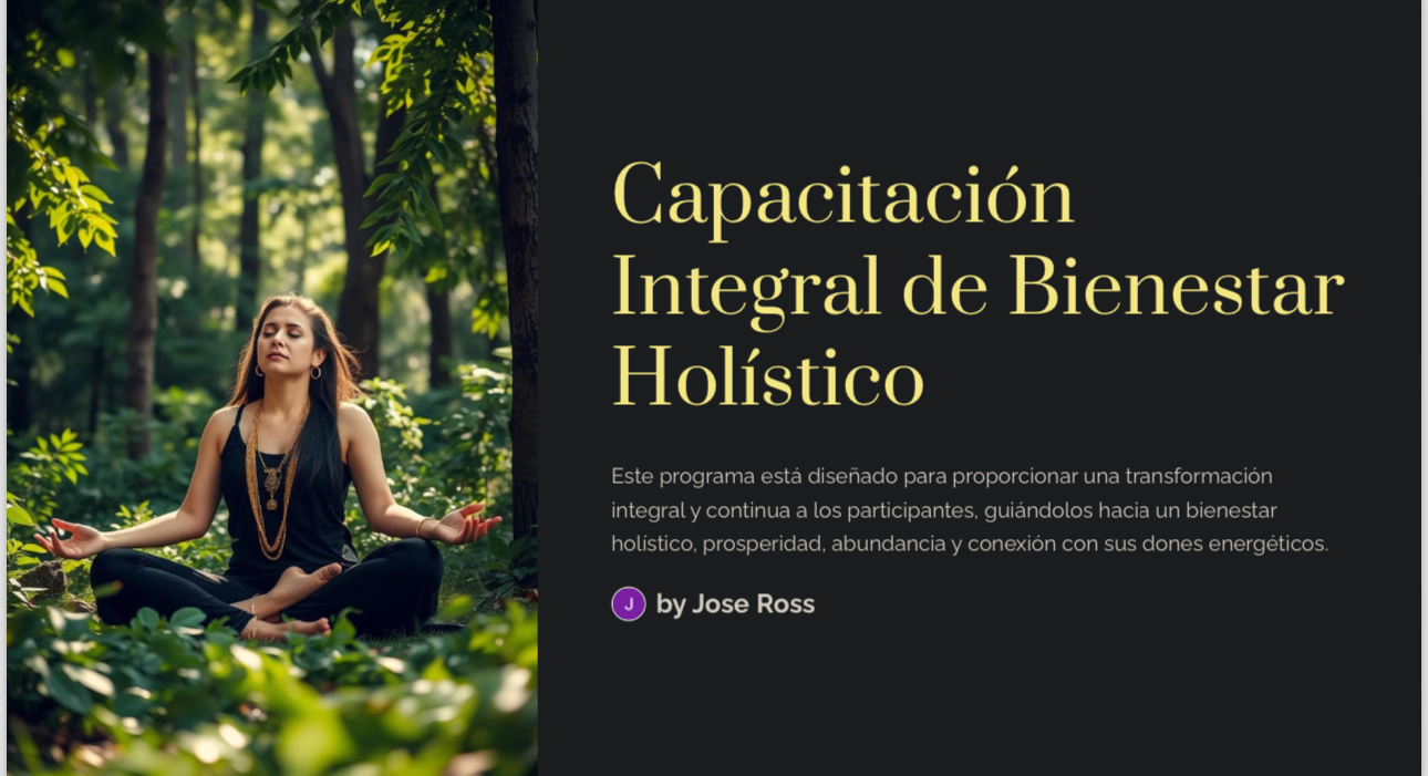 Curso de Bienestar Holístico Transformacional